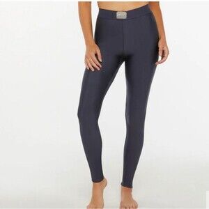 Savage X Fenty Forever Savage Leggings Gray Metal Plate Logo Large